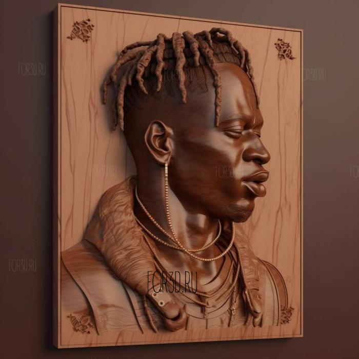 travis scott 4 stl model for CNC